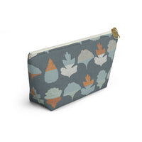 Frond Accessory Pouch w T-bottom in Aqua